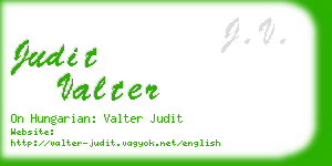 judit valter business card